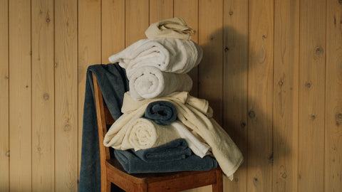 Organic cotton bath towels by Takasa
