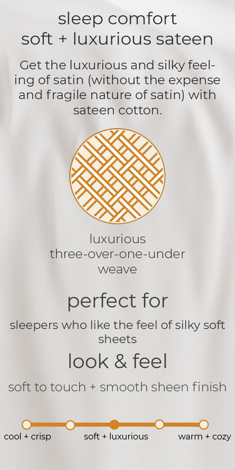 The comfort of organic sateen sheets by Takasa