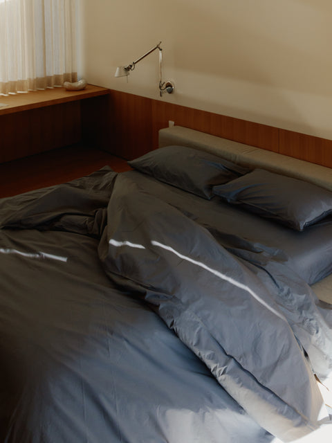 Organic and Fairtrade Cool + Crisp Cotton Bed Sheet Set in Alps#color_alps