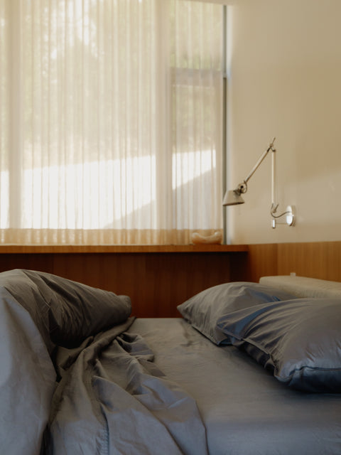 Organic and Fairtrade Cool + Crisp Cotton Bed Sheet Set in Alps#color_alps