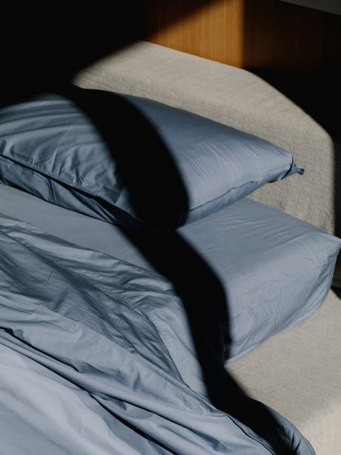 Fairtrade Cool + Crisp Cotton Bed Sheet Set in Alps#color_alps