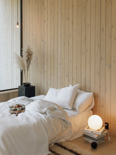 Cool + Crisp bedding in white