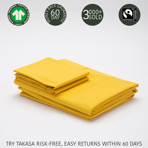 Organic and Fairtrade Cool + Crisp Cotton Bed Sheet Set