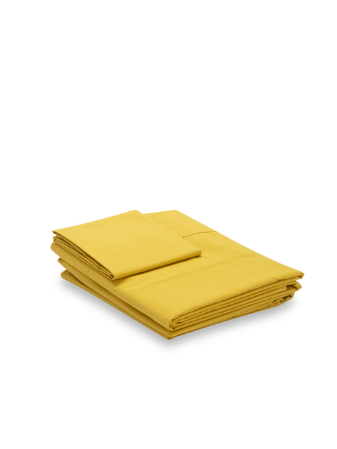 Organic and Fairtrade Cool + Crisp Cotton Bed Sheet Set in Desert#color_desert