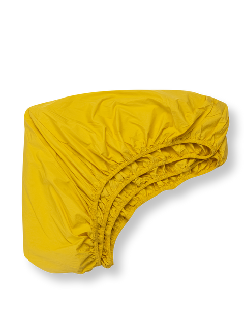 Organic and Fairtrade Cool + Crisp Cotton Fitted Sheet in Desert#color_desert