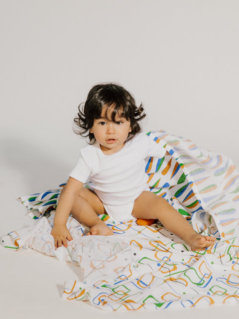 Organic Baby Gift Set | Mid Century Dots Colours#color_colour-dots