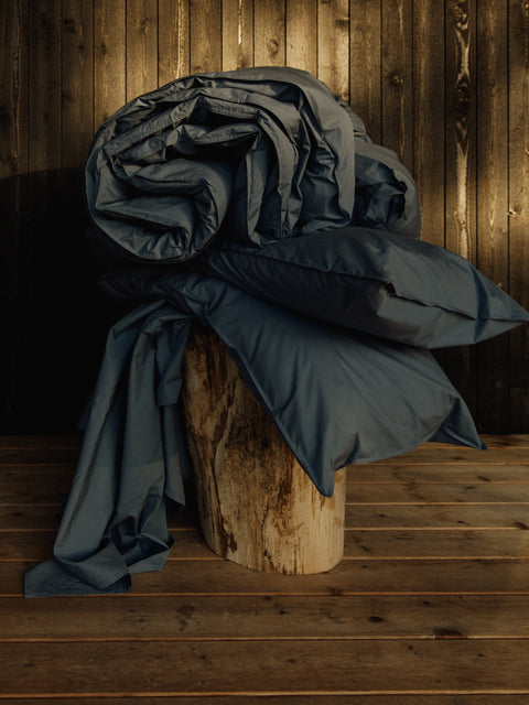 Organic and Fairtrade Cool + Crisp Cotton Duvet Cover in Alps#color_alps