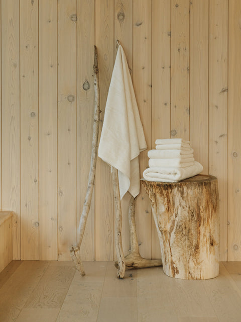 Organic and Fairtrade Cotton Bath Towel in Natural#color_natural