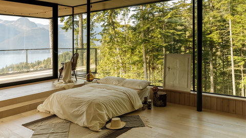 Takasa organic bed sheets in natural 