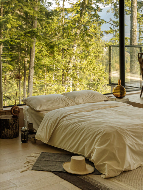 Takasa natural undyed bed sheets