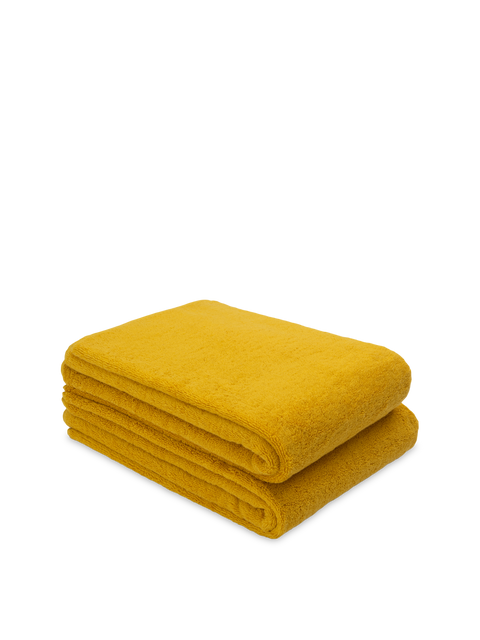 2 pack bundle of organic bath sheets in desert - mustard yellow by Takasa