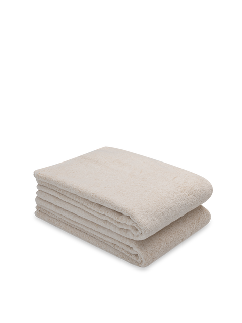 2 pack bundle of organic bath sheets in natural undyed cotton - by Takasa
