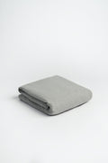 Organic and Fairtrade Warm + Cozy Flannel Fitted Sheet in Grey Melange#color_grey-melange