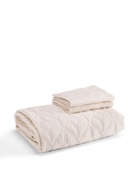 Icon Quilted Organic Cotton Comforter Set in Natural#color_natural