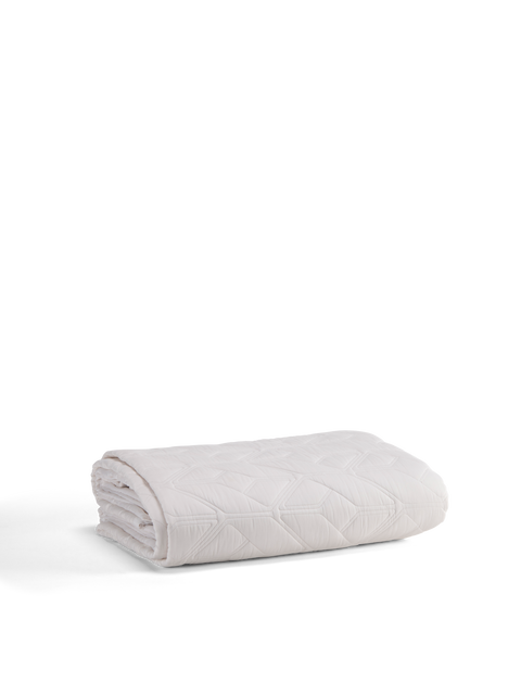 Icon Quilted Organic Cotton Comforter Set in White#color_white