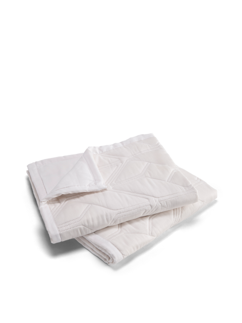 Icon Quilted Organic Cotton Comforter Set in White#color_white