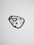 Organic Muslin Cotton Baby Bibs 3 pack Mid-Century White and Black#color_black-and-white-mixed