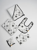 Organic Baby Gift Set | Mid Century Dots Black and White#color_black-and-white-dots