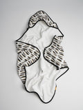 Organic Baby Hooded Towel Set | Mid-Century Darts Black and White#color_black-and-white-darts