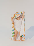 Organic Baby Hooded Towel Set | Mid-Century Darts Colours#color_colour-darts
