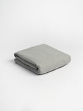 Organic and Fairtrade Warm + Cozy Flannel Bed Sheet Set in Grey Melange#color_grey-melange