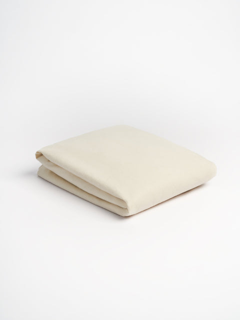 Organic and Fairtrade Warm + Cozy Flannel Duvet Cover in Natural#color_natural-flannel