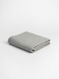 Organic and Fairtrade Warm + Cozy Flannel Bed Sheet Set in Grey Melange#color_grey-melange