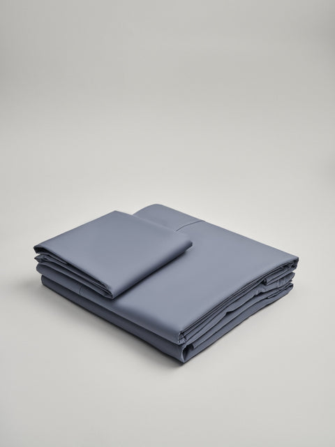 Organic and Fairtrade Warm + Luxurious Cotton Bed Sheet Set in Alps#color_alps