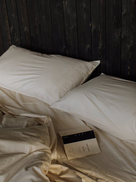 Organic and Fairtrade Warm + Luxurious Cotton Bed Sheet Set in Natural#color_natural