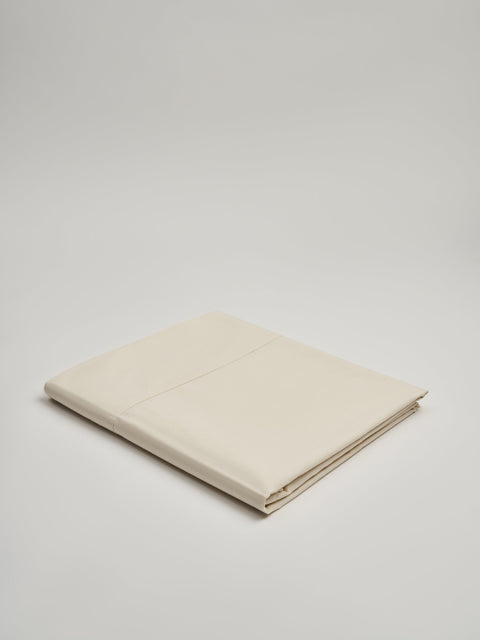 Organic and Fairtrade Cool + Crisp Cotton Flat Sheet in Natural#color_natural