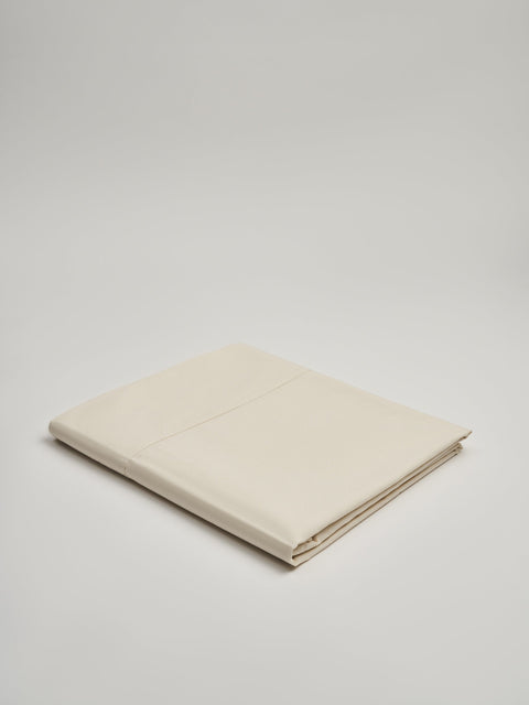 Organic and Fairtrade Cool + Crisp Cotton Flat Sheet in Natural#color_natural