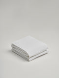 Organic and Fairtrade Warm + Luxurious Cotton Bed Sheet Set in White#color_white