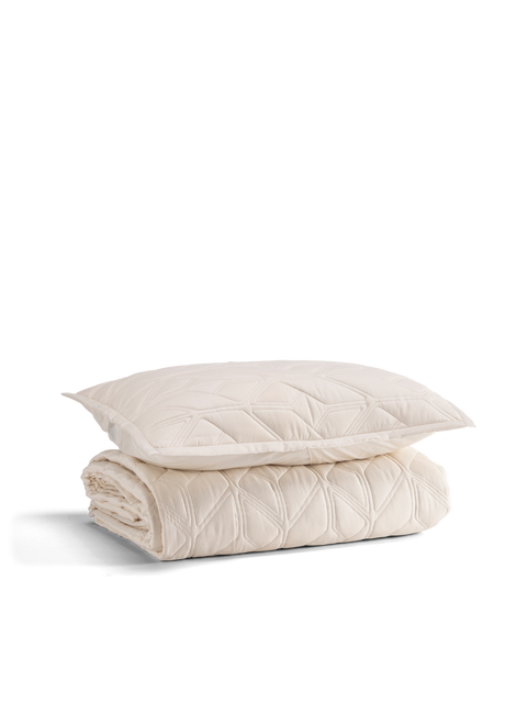 Icon Quilted Organic Cotton Comforter Set in Natural#color_natural