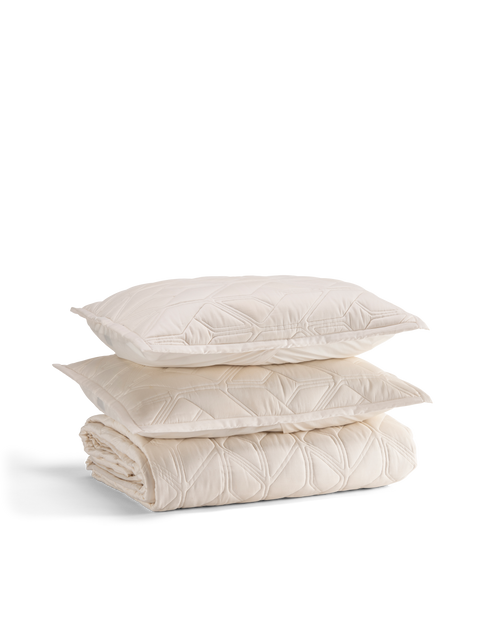 Icon Quilted Organic Cotton Comforter Set in Natural#color_natural