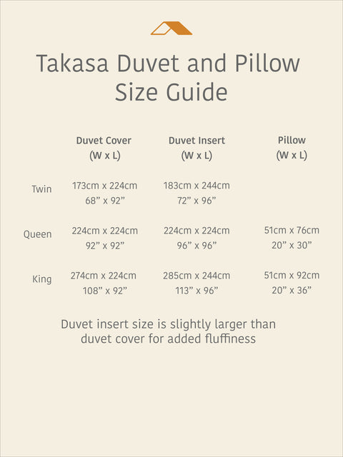 Takasa Organic Cotton and Wool Pillow