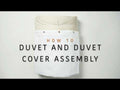How to Assemble Organic and Fairtrade Cool + Crisp Cotton Duvet Cover in Natural#color_white